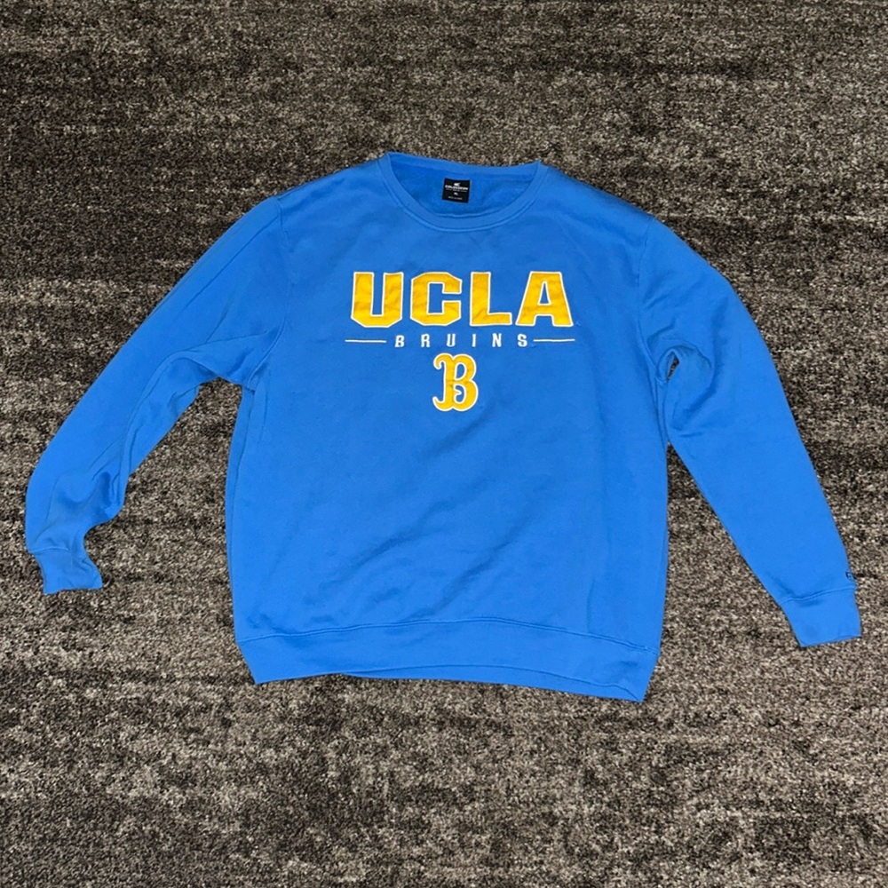 Mens Medium UCLA Crewneck Sweatshirt University Merch blue yellow Bruins sz XL